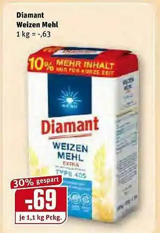 REWE Diamant Weizen Mehl Angebot