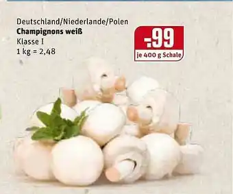 REWE Champignons Weiß Angebot