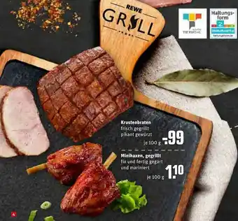 REWE Krustenbraten, Minihaxen, Gegrillt Angebot