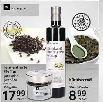 Selgros Fermentierter Pfeffer Oder Kürbiskernöl Angebot