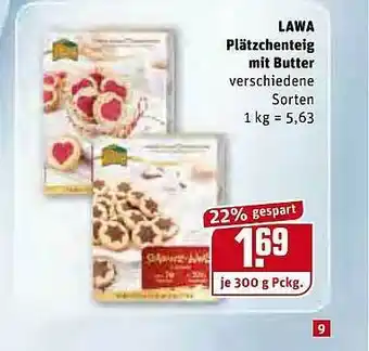 REWE Lawa Plätzchenteig Mit Butter Angebot