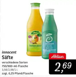 KONSUM innocent Säfte Angebot