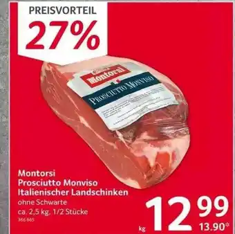 Selgros Montorsi Prosciutto Monviso Italienischer Landschinken Angebot