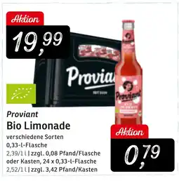 KONSUM Proviant Bio Limonade Angebot