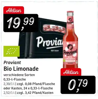 KONSUM Proviant Bio Limonade Angebot