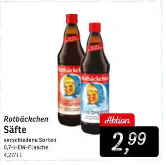 KONSUM Rotbäckchen Säfte Angebot