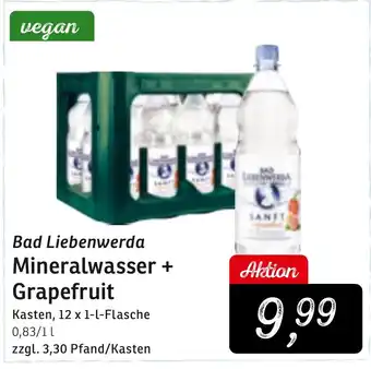 KONSUM Bad Liebenwerda Mineralwasser + Grapefruit Angebot