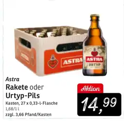 KONSUM Astra Rakete oder Urtyp-Pils Angebot