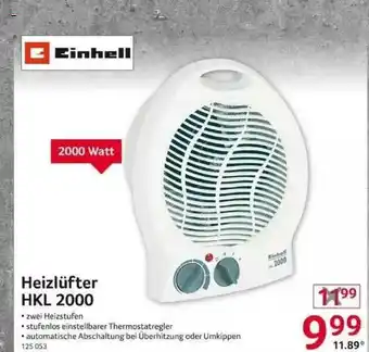 Selgros Heizlüfter Hkl2000 Einhell Angebot