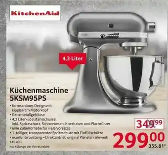 Selgros Küchenmaschine 5ksm95ps Kitchenaid Angebot