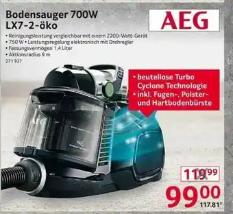 Selgros Aeg Bodensauger 700w Lx7-2-öko Angebot