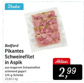 KONSUM Bedford Pikantes Schweinefilet in Aspik Angebot