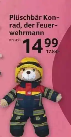 Selgros Plüschbär Konrad, Der Feuerwehrmann Angebot