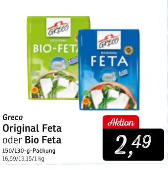 KONSUM Greco Original Feta oder Bio Feta Angebot