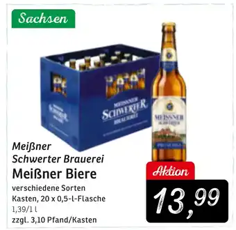 KONSUM Meißner Schwerter Brauerei Meißner Biere Angebot