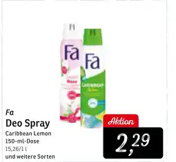 KONSUM Fa Deo Spray Angebot