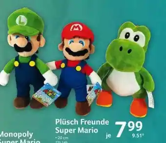 Selgros Plüsch Freunde Super Mario Angebot