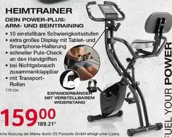 Selgros Heimtrainer Dein Power-plus Arm- Und Beintraining Angebot