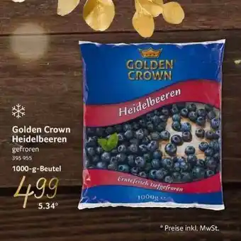 Selgros Golden Crown Heidelbeeren Angebot