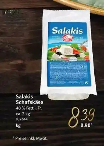 Selgros Salakis Schafskäse Angebot