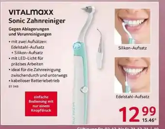 Selgros Vitalmaxx Sonic Zahnreiniger Angebot