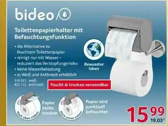 Selgros Bideo Toilettenpapierhalter Mit Befeuchtungsfunktion Angebot