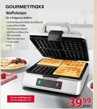 Selgros Gourmetmaxx Waffeleisen Angebot