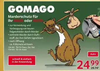 Selgros Gomago Marderschutz Für Ihr Haus Oder Auto Angebot