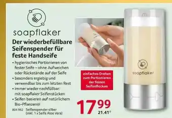 Selgros Saopflaker Der Wiederbefüllbare Seifenspender Für Feste Handseife Angebot