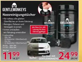 Selgros Gentlemonkeys Nassreinigungstücher Angebot