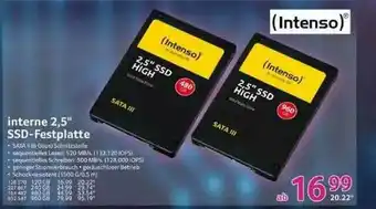 Selgros Intenso Interne 2.5 Angebot