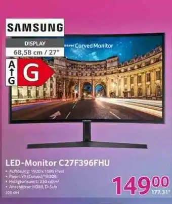 Selgros Samsung Led-monitor C27f396fhu Angebot