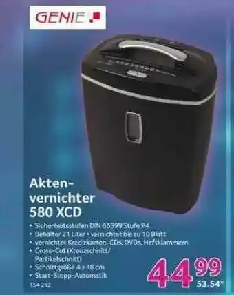 Selgros Genie Aktenvernichter 580 Xcd Angebot