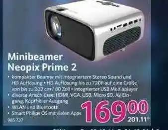 Selgros Minibeamer Neopix Prime 2 Angebot