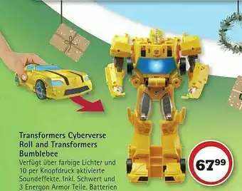 Vedes Transformers Cyberverse Roll And Transformers Bumblebee Angebot