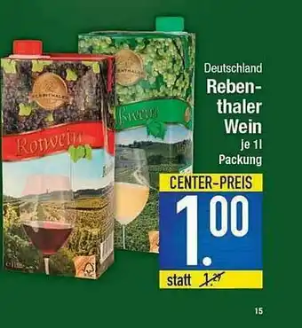 E-Center Rebenthaler Wein Angebot