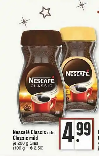 E-Center Nescafé Classic Oder Classic Mild Angebot