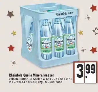 E-Center Rheinfels Quelle Mineralwasser Angebot