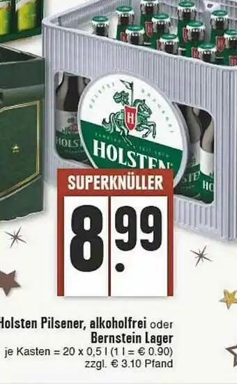 E-Center Holsten Pilsener, Alkoholfrei Oder Bernstein Lager Angebot