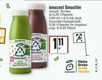 Edeka Innocent Smoothie Angebot