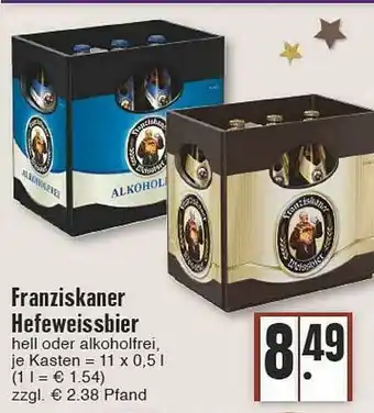 Edeka Franziskaner Hefeweissbier Angebot