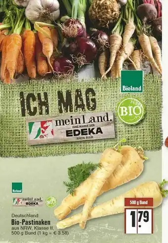 Edeka Meinland Bio-pastinaken Angebot