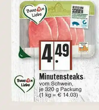 Edeka Banern Liebe Minutensteaks Angebot