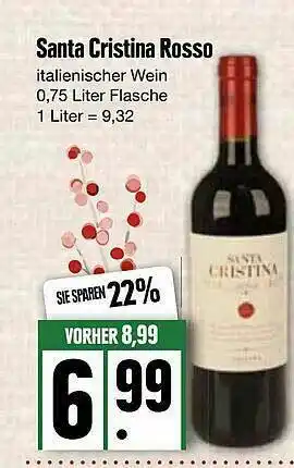 Edeka Santa Cristina Rosso Angebot