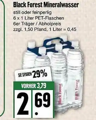 Edeka Black Forest Mineralwasser Angebot