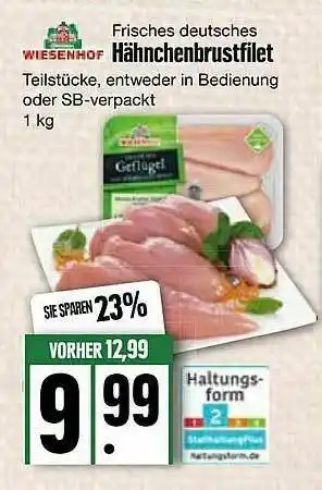 Edeka Wiesenhof Hânchenbrustfilet Angebot