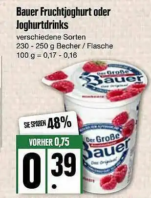 Edeka Bauer Fruchtjoghurt Oder Joghurtdrinks Angebot