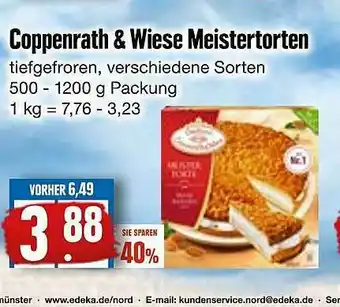 Edeka Frischemarkt Coppenrath & Wiese Meistertorten Angebot