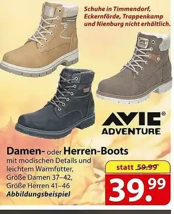 Famila Nord Ost Avic Damen- Oder Herren-boots Angebot