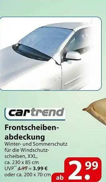 Famila Nord Ost Cartrend Frontscheibenabdeckung Angebot